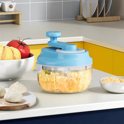 Mini hachoir mignon chef bleu