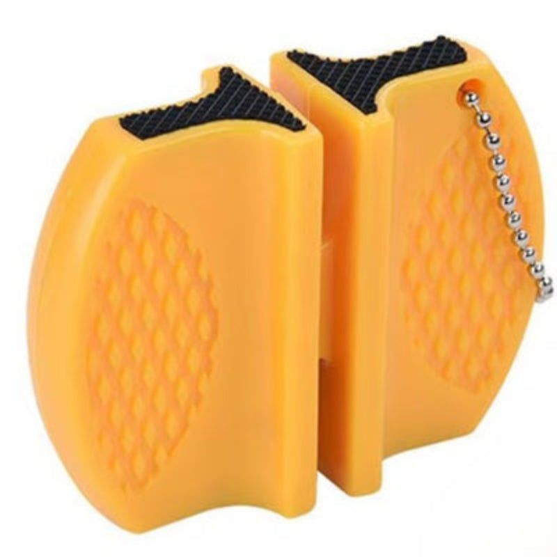 aiguiseur de couteau jaune