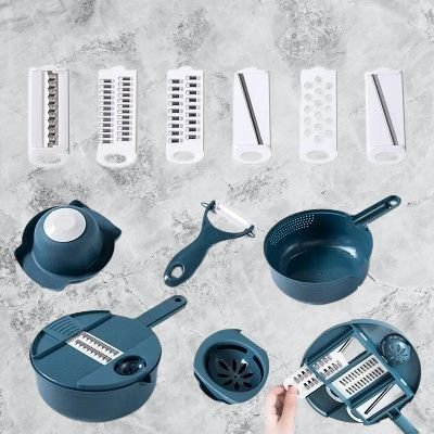 Hachoir Manuel - CutShredGrater™ - Bleu - Cuisine Affûtée