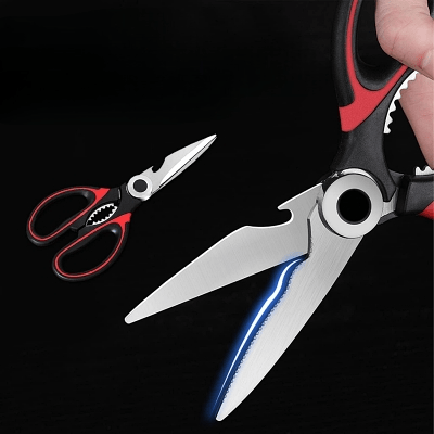 Ciseaux de cuisine - KitchenScissors™ - Rouge - Cuisine Affûtée