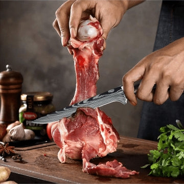 Couteau a viande désosseur tranchant viande boeuf sur os