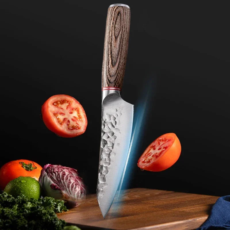 Couteau de cuisine forgeron lame durable coupant tomate