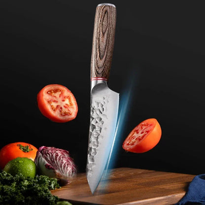 Couteau de cuisine forgeron lame durable coupant tomate