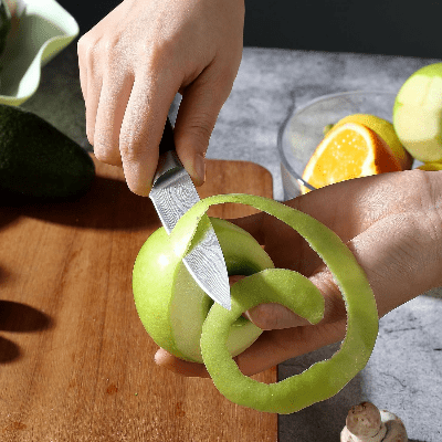 Couteau de cuisine office epluchant pomme verte