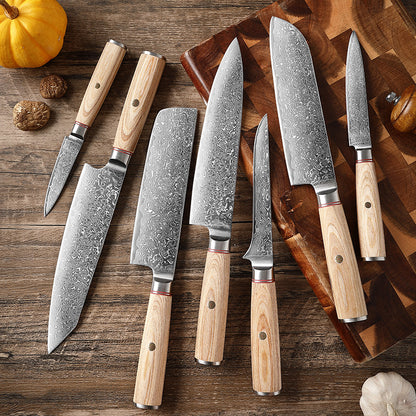 Couteaux en cuisine élégance set sept couteaux qualités