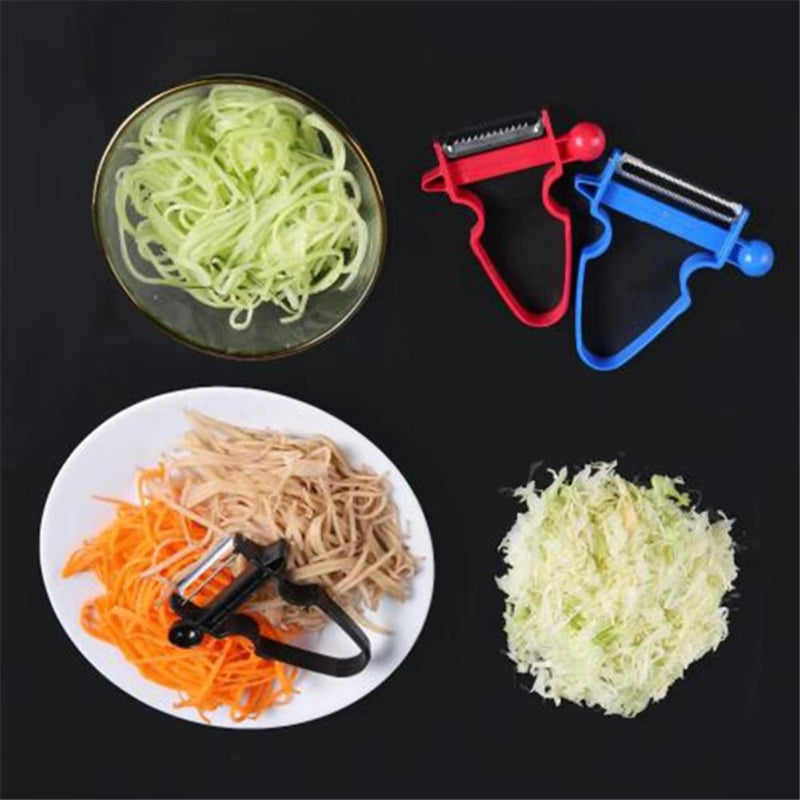 Eplucheur carottes 3 couleurs pour éplucher trancher julienne