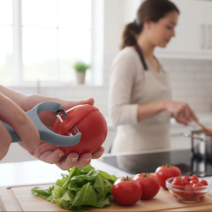 Eplucheur carottes peler tomate pour sauce tomate fraiche