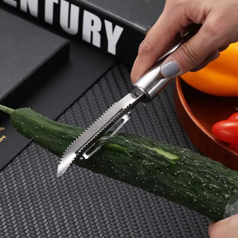 Eplucheur lame dentelée épluche facilement pelure concombre