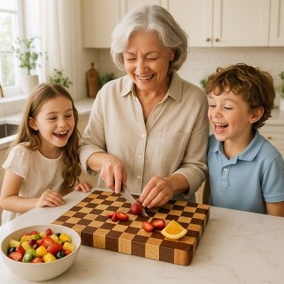 Planche à découper en bois couper rapidement fruits