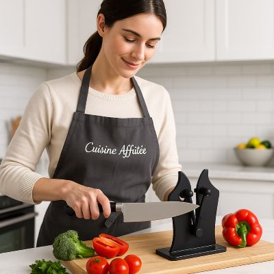 aiguiseur couteau cuisine affutée simplicité aiguisage