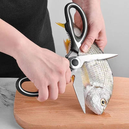 ciseaux de cuisine multifonction affûtant poisson