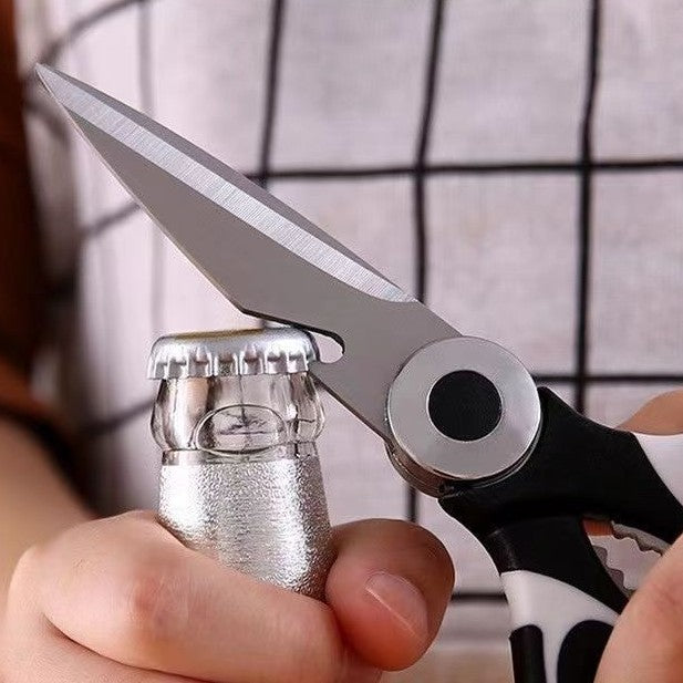 ciseaux de cuisine multifonction ouvre bouteille