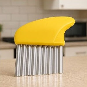 coupe frite manuel vague dorée jaune