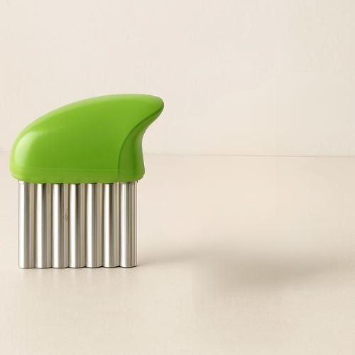 coupe frite manuel vague dorée vert