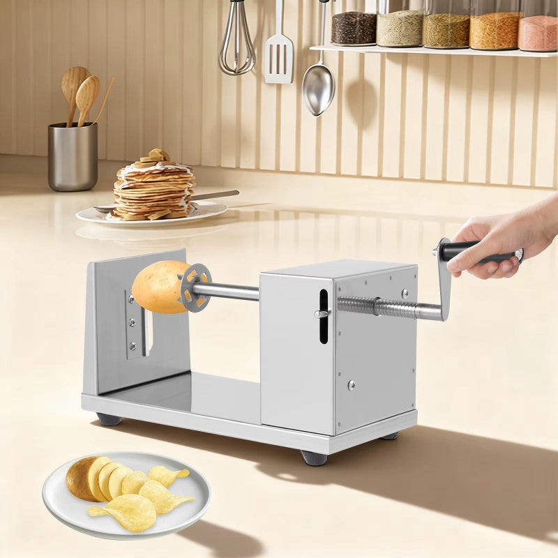 coupe frites professionnel main tournant manivelle tranchant pomme de terre