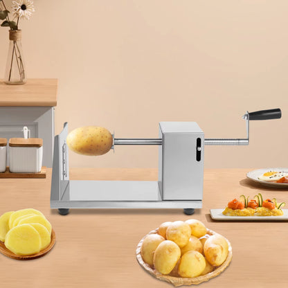 coupe frites professionnel pour trancher pomme de terre en spirale