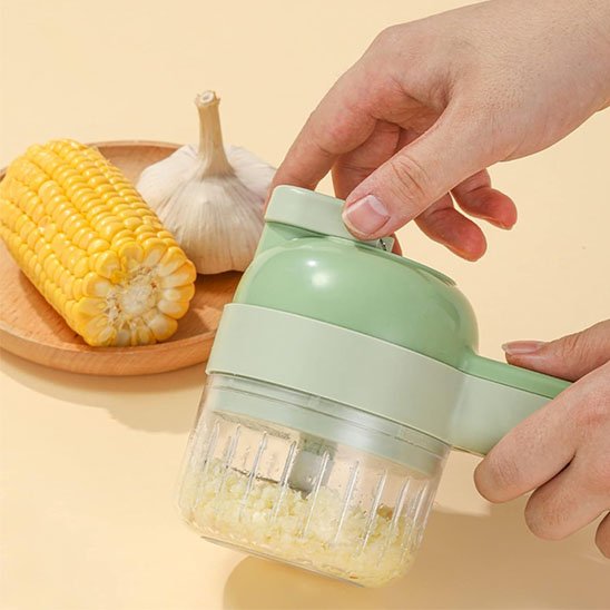 Coupe légumes électrique poignée ergonomique