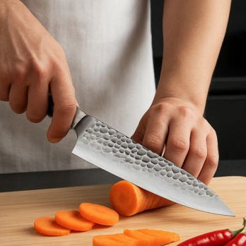 couteau de cuisine tranchant rondelle carotte facilement