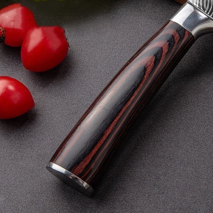 couteau d'office noble manche effet bois