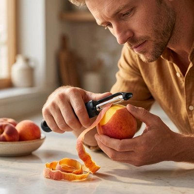 econome pomme de terre peler facilement des pêches
