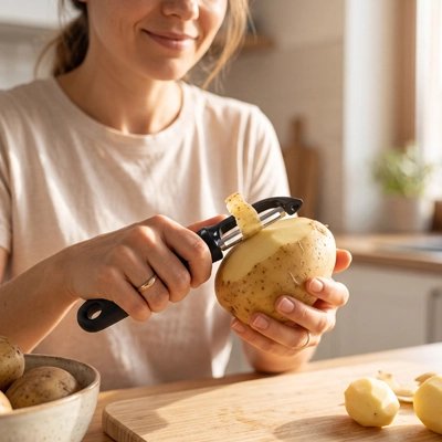 econome pomme de terre retirer la pelure d'une pomme de terre sans gaspillage