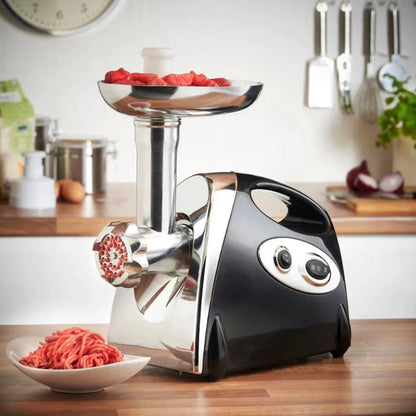 hachoir electrique a viande gourmet acier avec viande haché