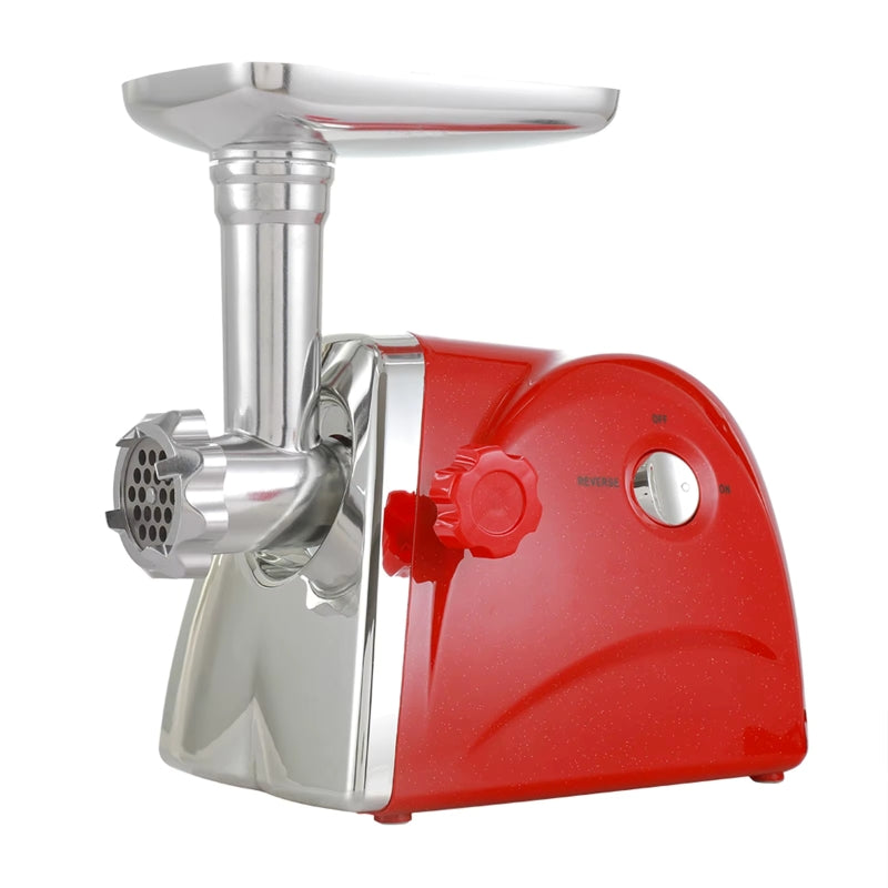 hachoir electrique a viande gourmet acier rouge