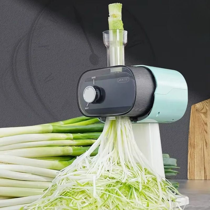 mandoline electrique cuisine professionnel trancher oignon vert uniforme