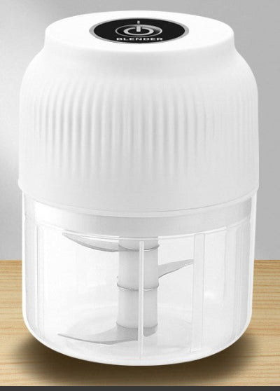mini hachoir électrique blanc