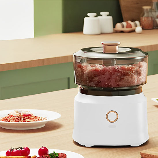 mini hachoir electrique précision compacte sur comptoir