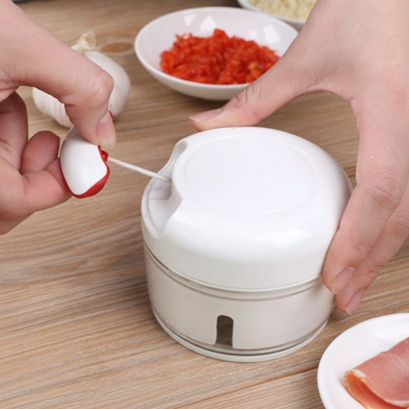Mini hachoir pour viande tirer la corde pour hacher facilement et sans effort