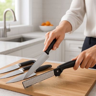 pierre aiguiser pliable affûtage cuisine