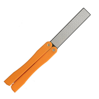 pierre aiguiser pliable orange ouvert
