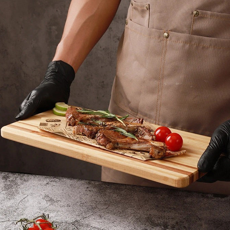 planche à découper bambou sert comme plateau également