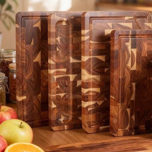 planche à découper bois damier quatre modèles pour vos besoins