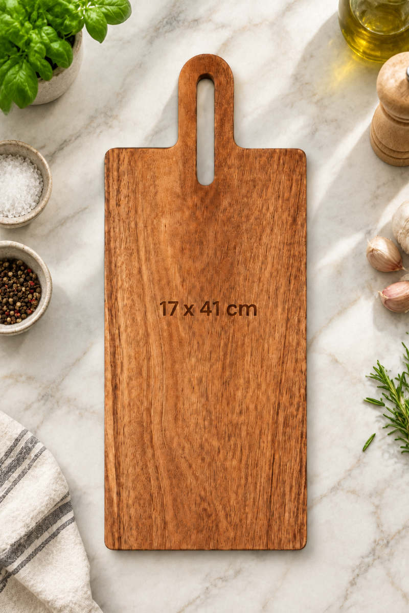 planche à découper bois grande étroite