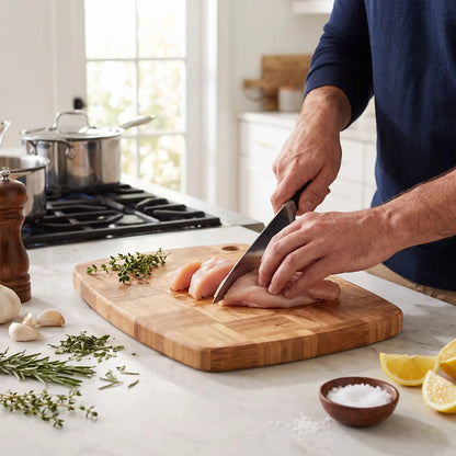 planche a découper damier pratique pour découper poulet