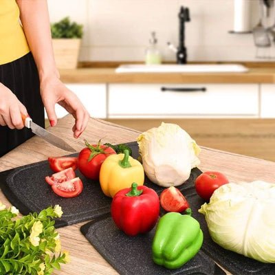 Planche à découper effet granit parfait pour légumes
