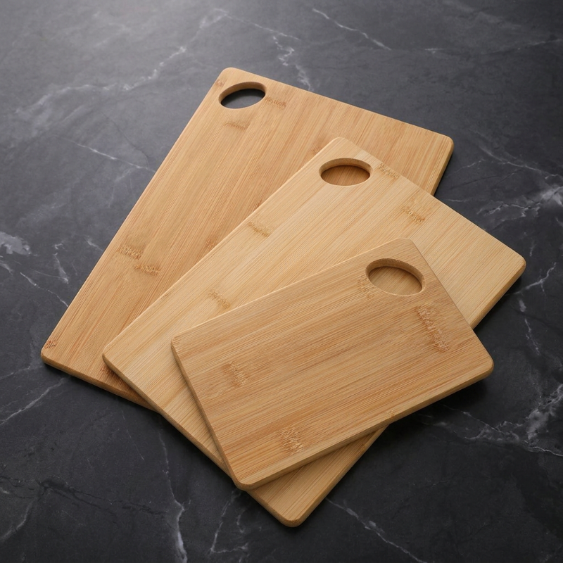 planche à découper en bois ensemble de trois