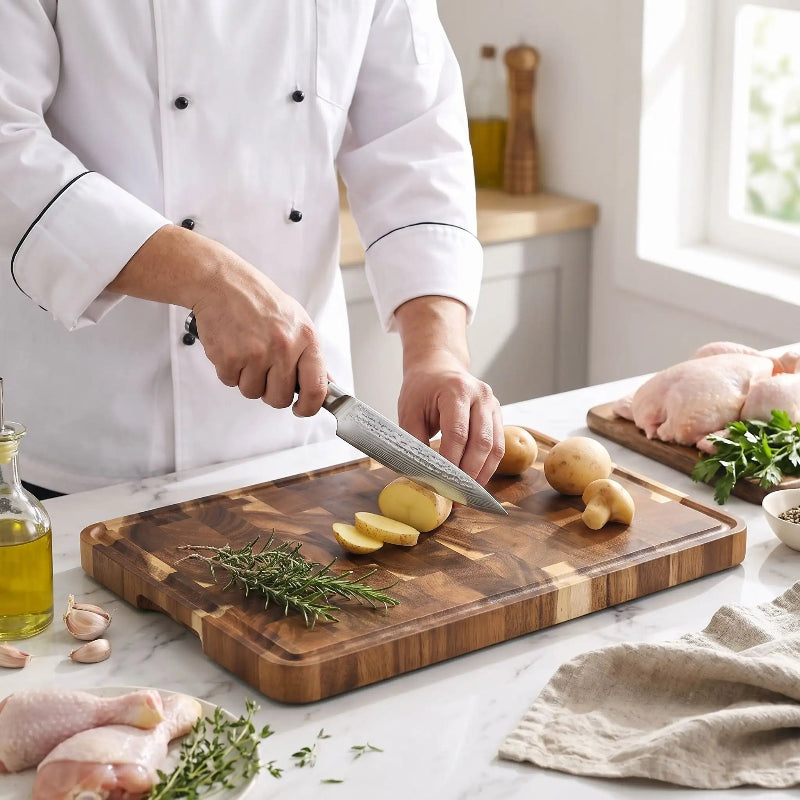 planche à découper en-bois parfaite pour les chef