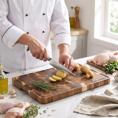 planche à découper en-bois parfaite pour les chef