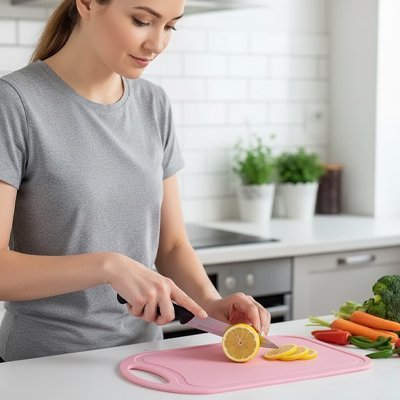 Planche à découper en plastique conserve tranchant des couteaux