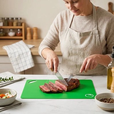 Planche à découper plastique trancher du boeuf sans effort