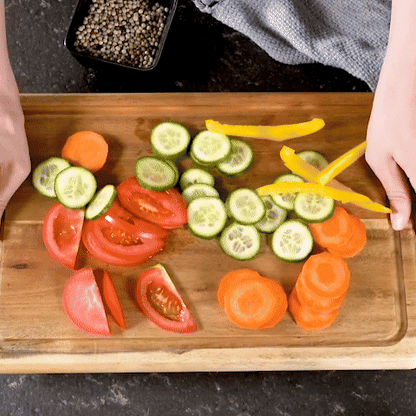 planche decouper bois avec legumes video explicatif