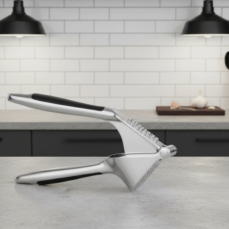 presse a ail sur comptoir cuisine