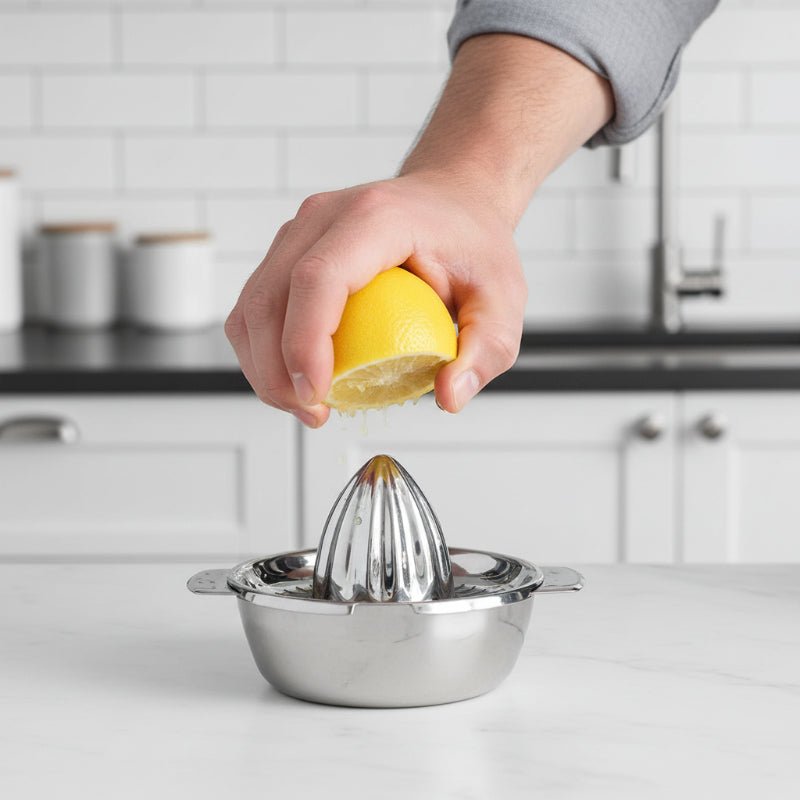 presse agrumes homme avec citron main pour presser
