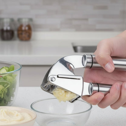 presse ail professionnel préparation vinaigrette à l'ail pour salade