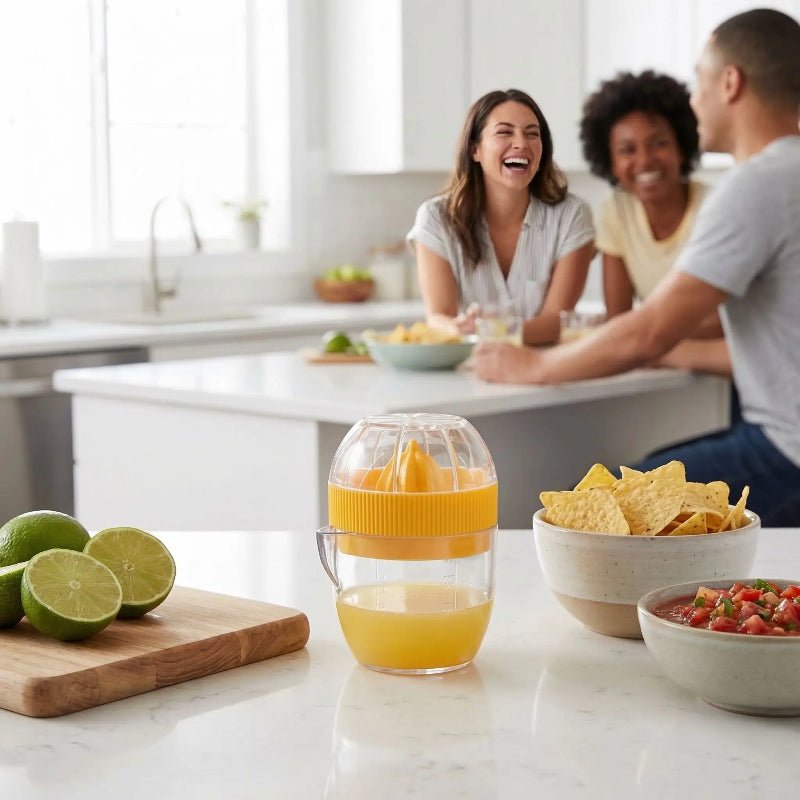 presse citron manuel amis mangeant salsa maison fait avec lime pressé
