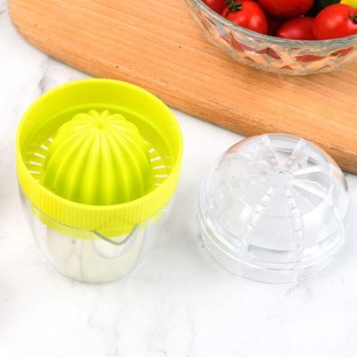 Presse citron manuel contenant avec contenant et couvercle pour meilleur conservation