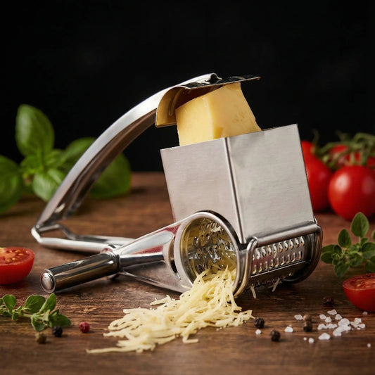 râpe à fromage fonctionnelle acier inoxydable